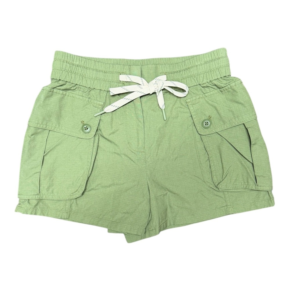 J.Crew Womens XXS Sage Green Cargo Utility Shorts Elastic Waist Drawstring